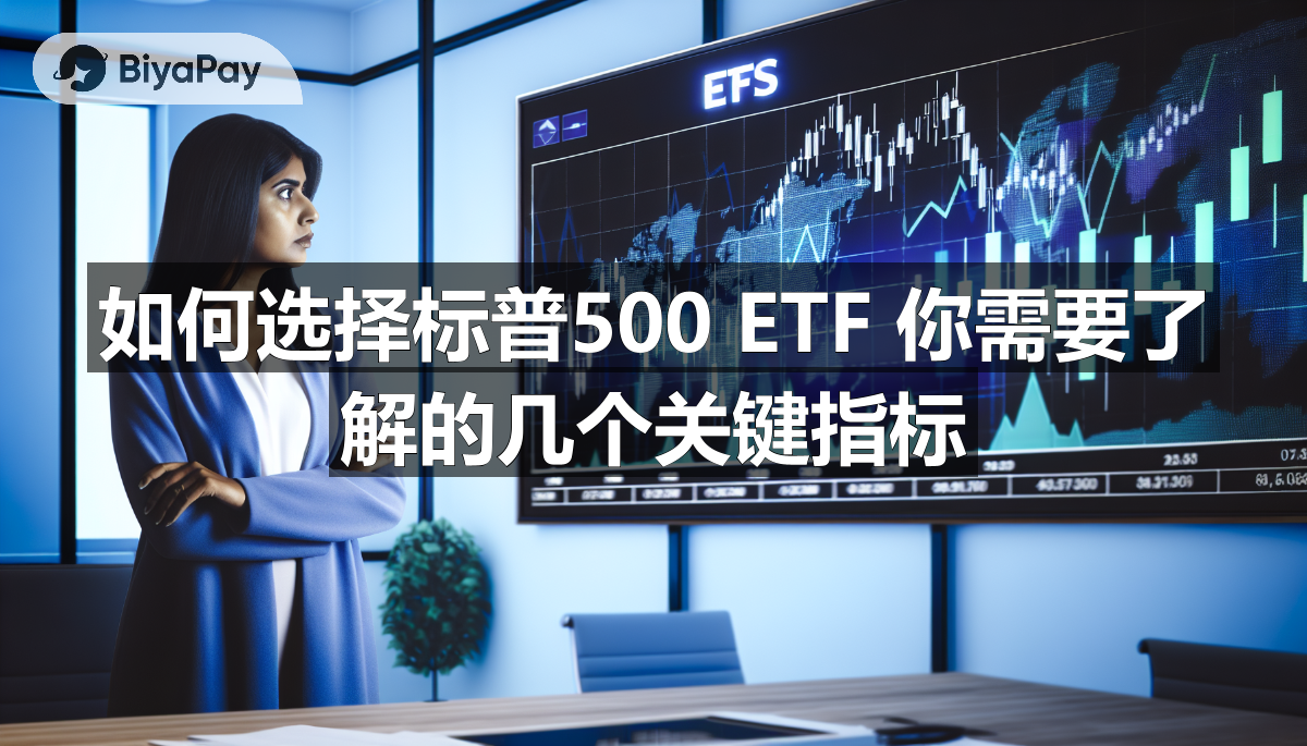 图片展示了一篇关于投资标普500指数的文章,涵盖费用比率、跟踪误差及汇率风险等关键指标。