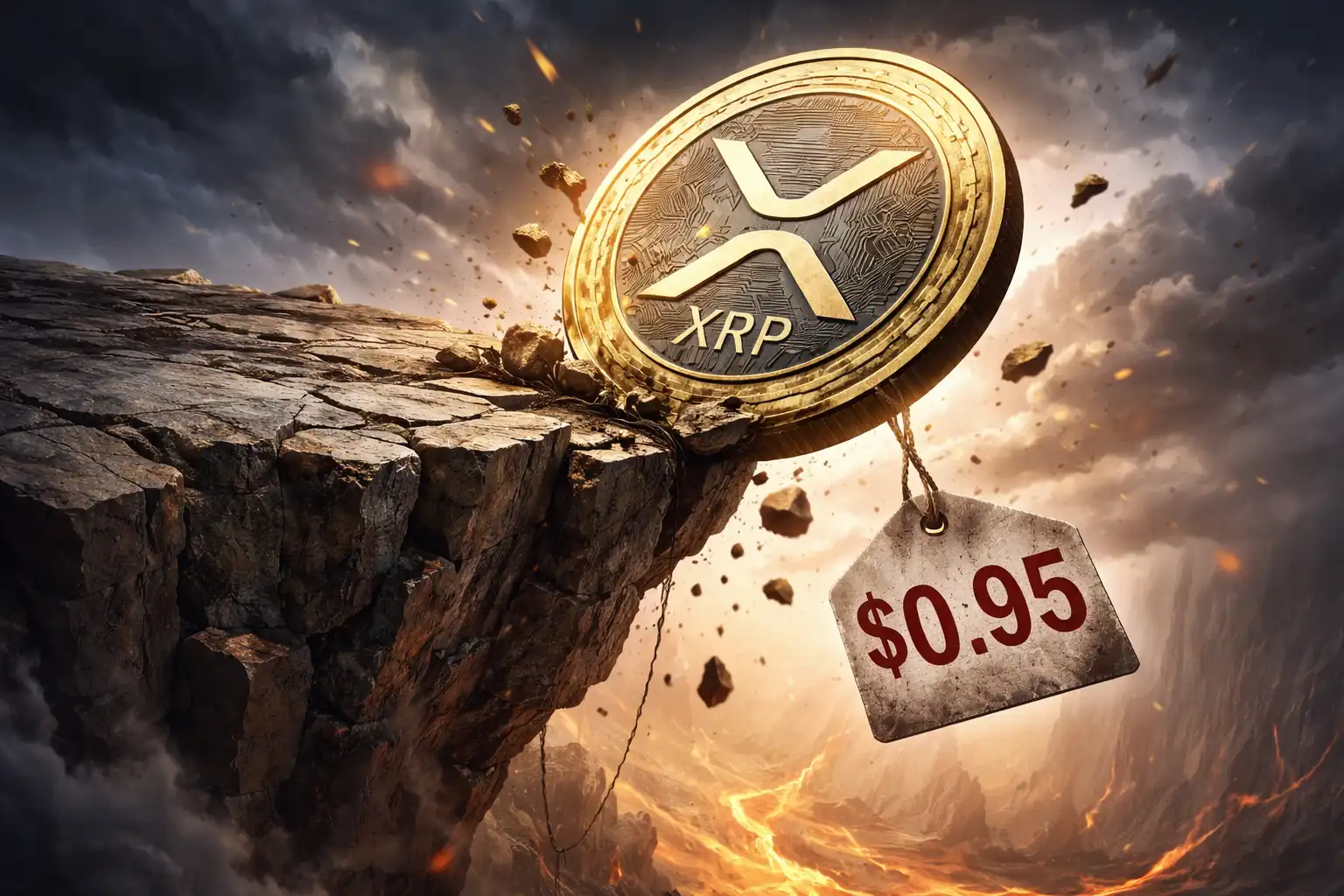 XRP多头爆仓16倍，0.95美元成生死防线？