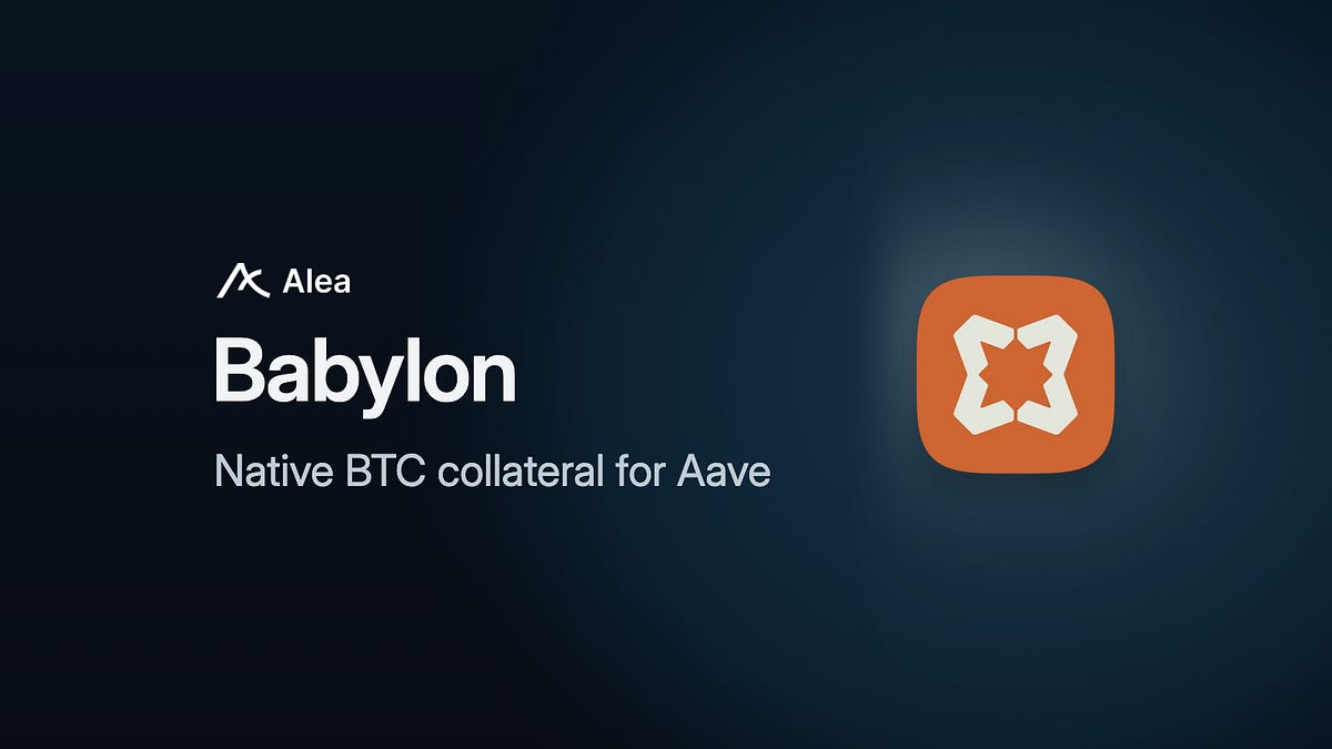 Babylon 向 Aave V4 提交提案:用比特币借钱,但币还留在你自己的钱包里