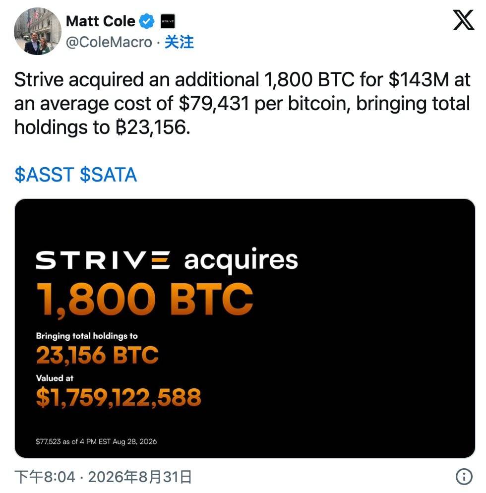 加密财库企业再度买入比特币与以太坊，背后原因为何？