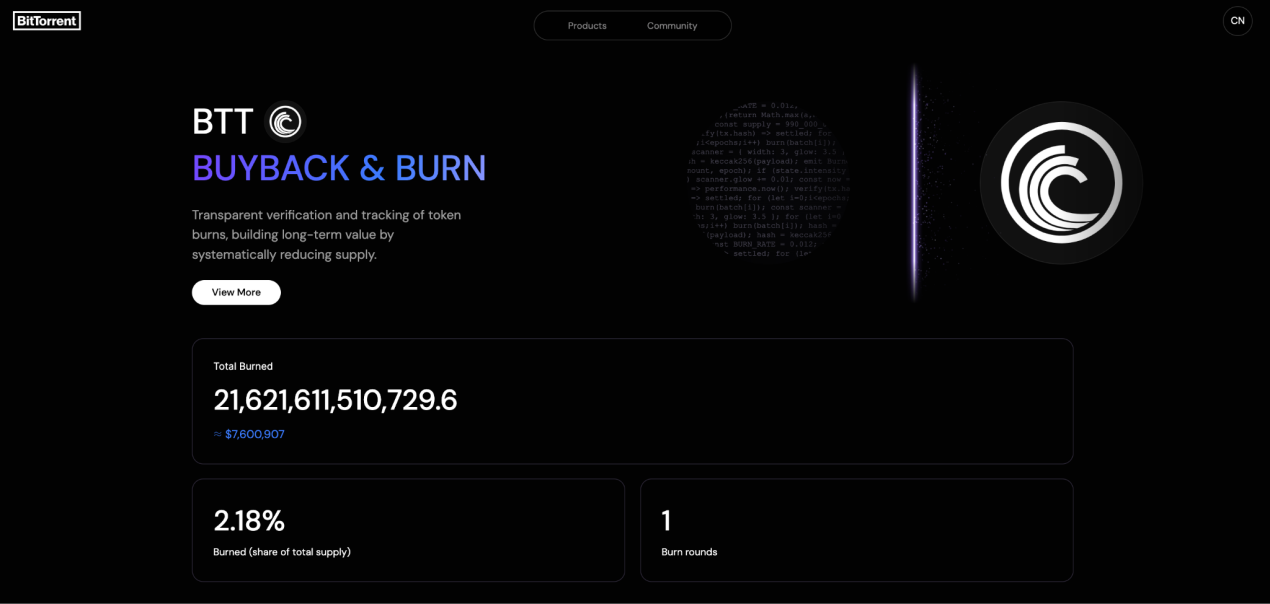 BitTorrent 品牌升级与 BTT 首期回购销毁同步落地,双核驱动开启 Web3 基建新纪元
