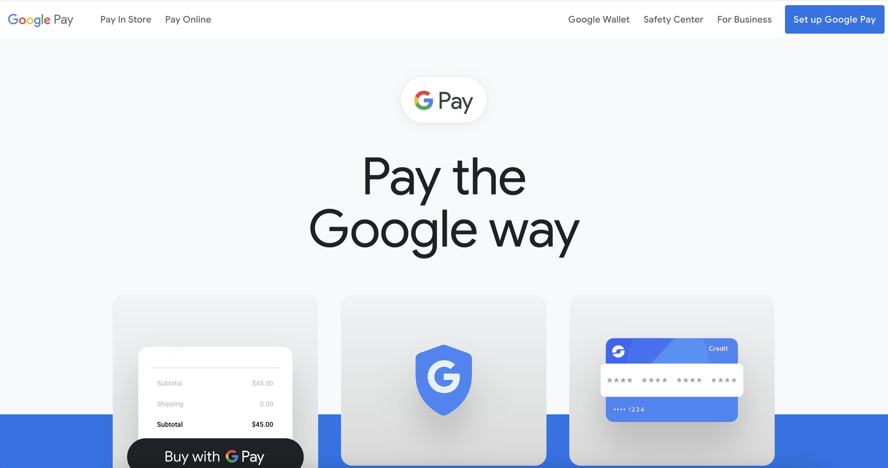 Google Pay digital wallets
