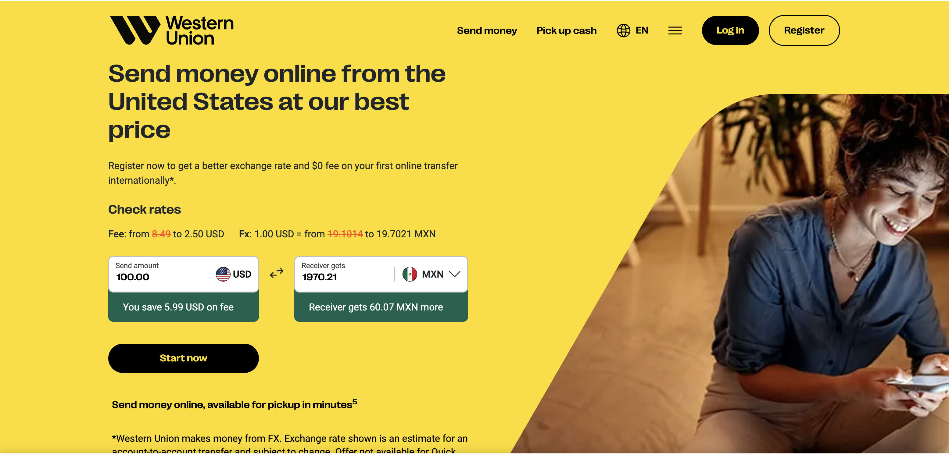 Western Union Remittance mobile app