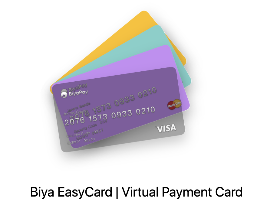biyaPay virtual card