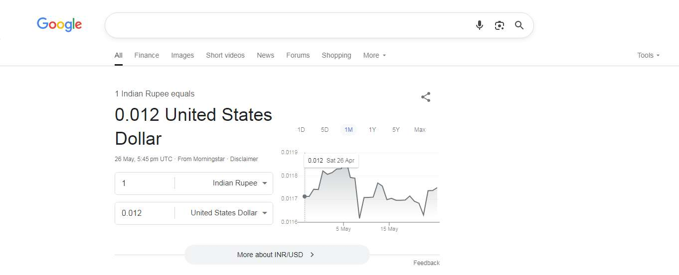 Google货币转换器