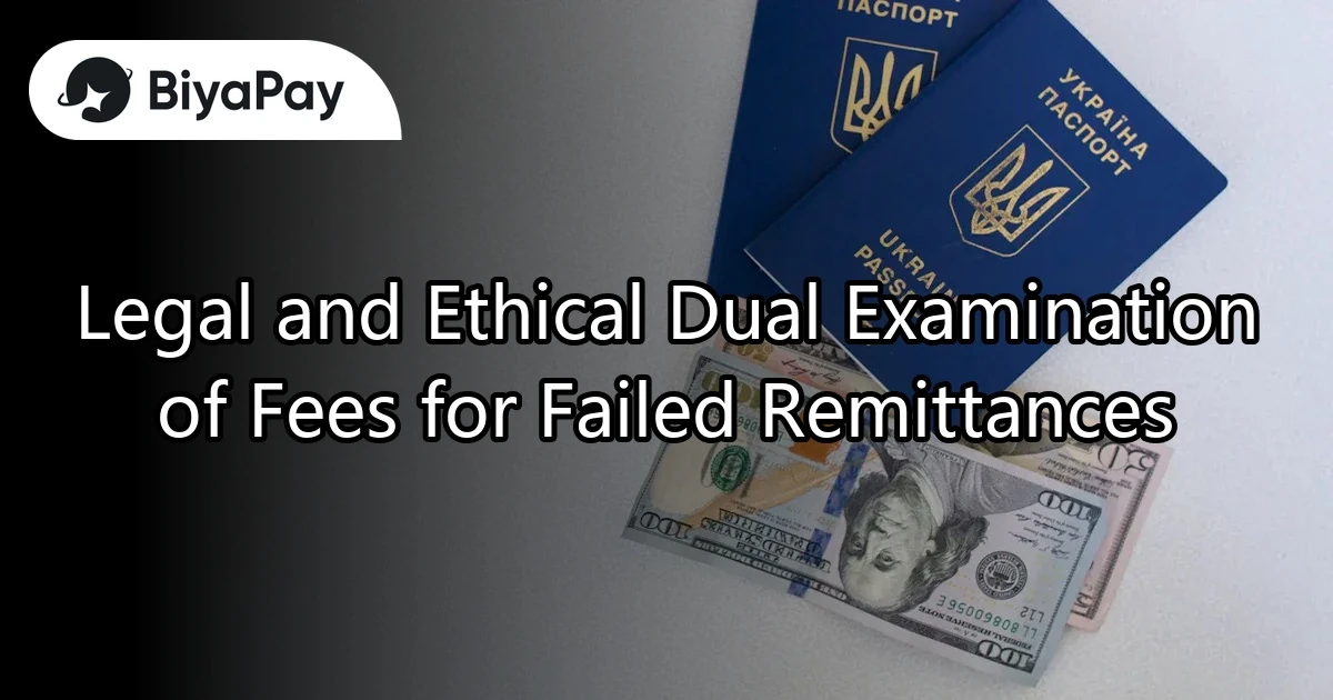 Issues regarding fees for failed remittances