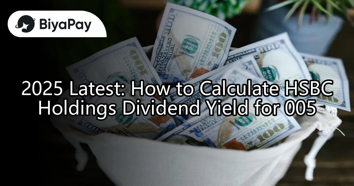 HSBC Holdings dividend yield calculation