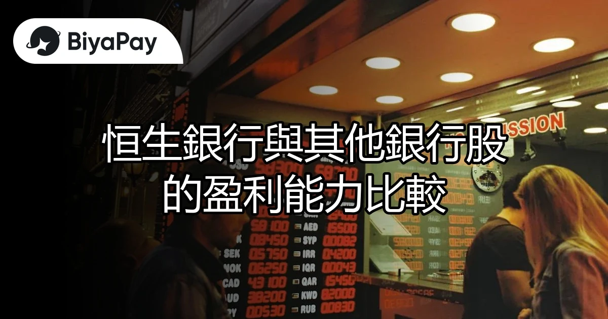 恒生與其他銀行股盈利比較