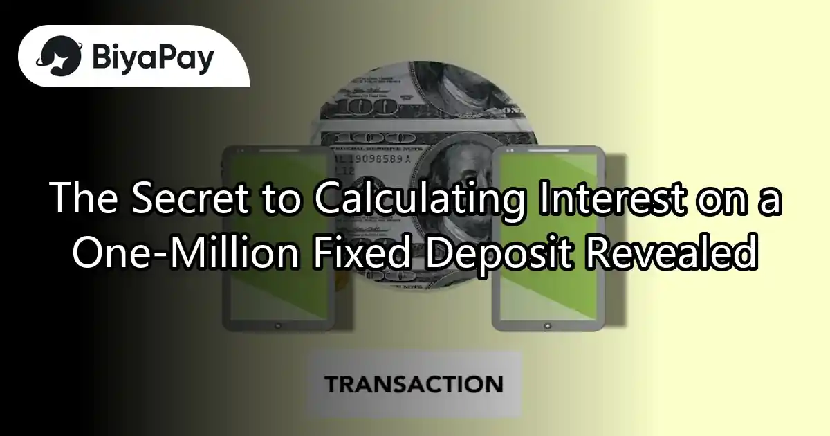 Calculation of interest on a 1 million RMB time deposit