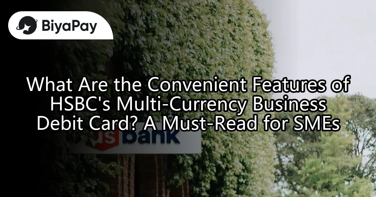 HSBC's MultiCurrency Business Debit Card