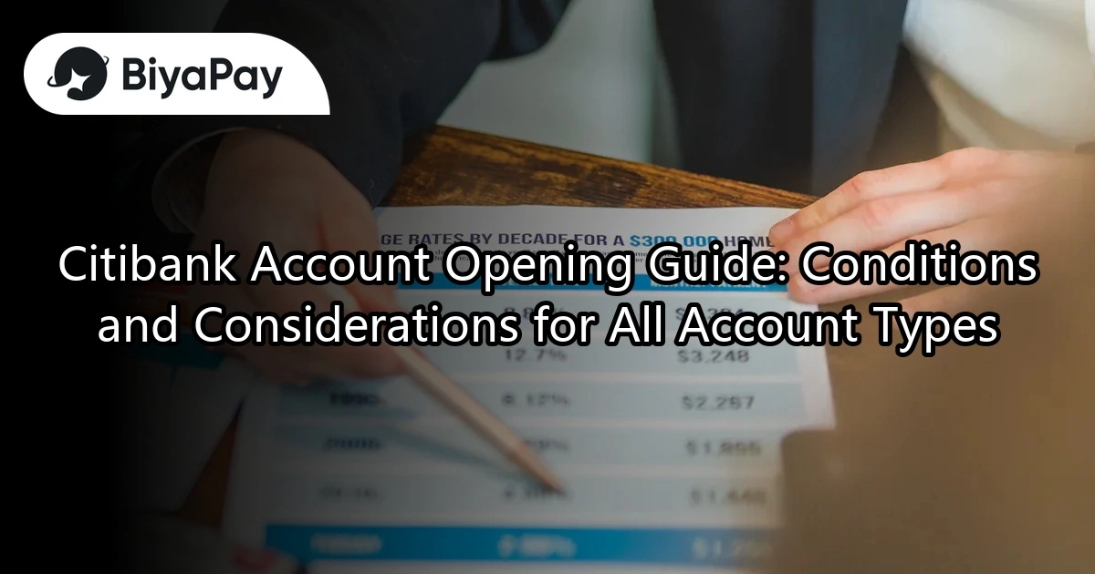 Citibank Conditions for Account 
