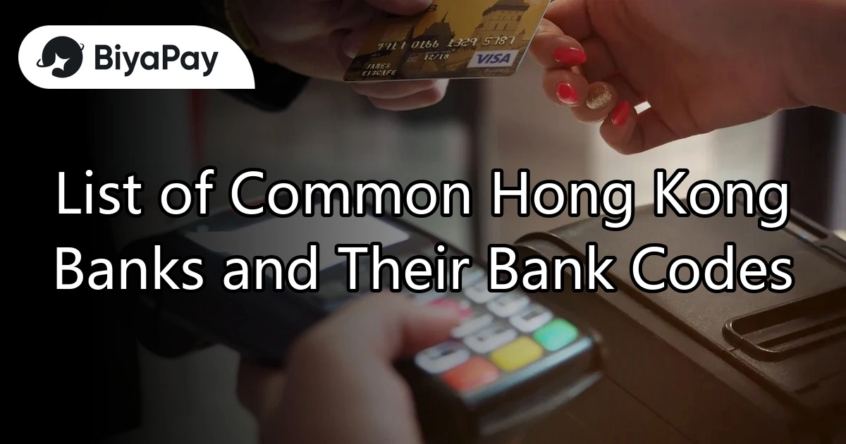 List of Common Bank Numbers in Hong Kong