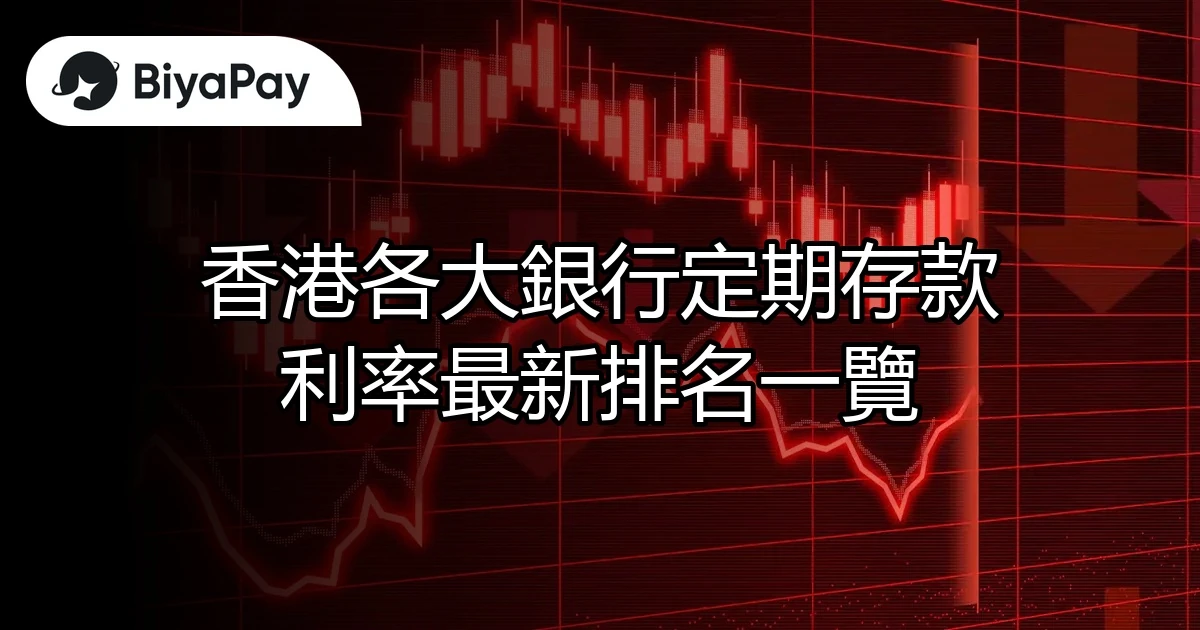 香港各銀行定期存款利率