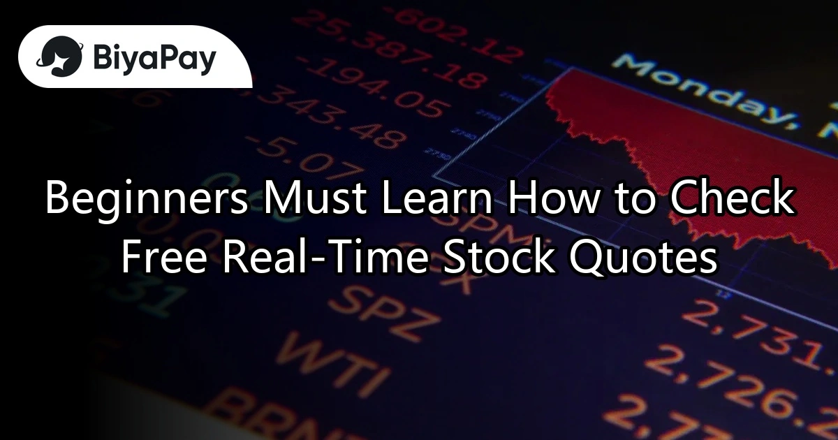 How to get real-time stock quotes