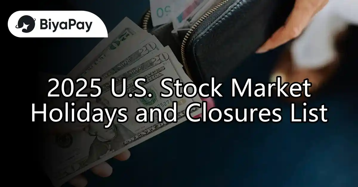 List of US stock market holidays in 2025