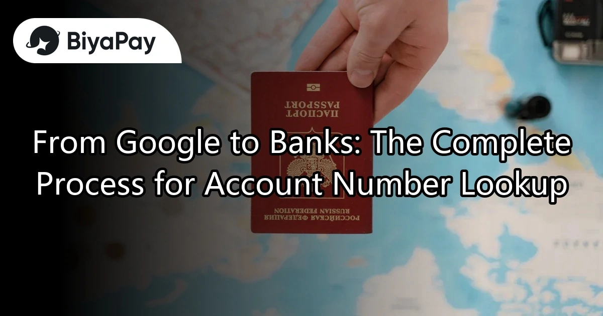 From Google to Bank Account Number