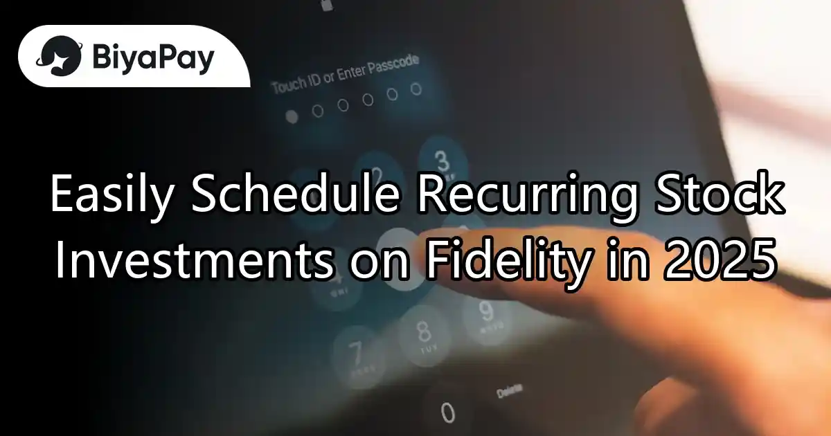 Fidelity's scheduled stock investments