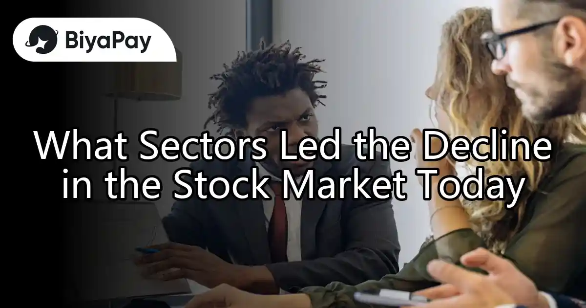 Which industries are leading the stock market decline?