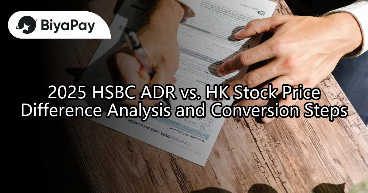 Price difference between HSBC ADR and Hong Kong-listed shares