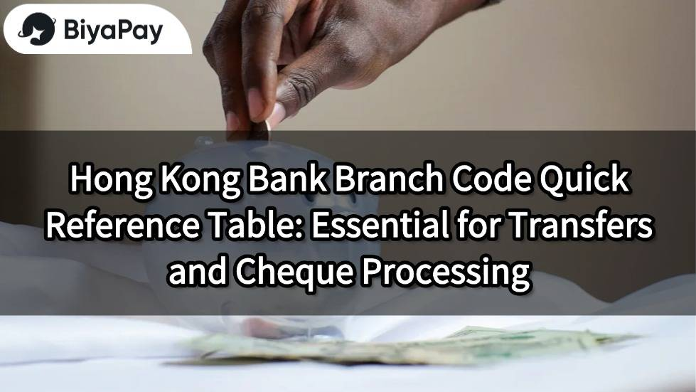 Hong Kong Bank Number Remittance Cheque