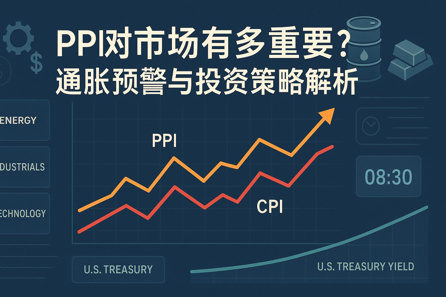 封面图:PPI、CPI、收益率曲线与大宗商品交织的宏观数据可视化,体现通胀预警与投资策略主题