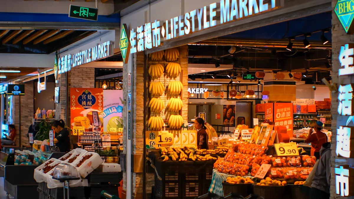 Swiping and Spending at RT-Mart in Mainland China