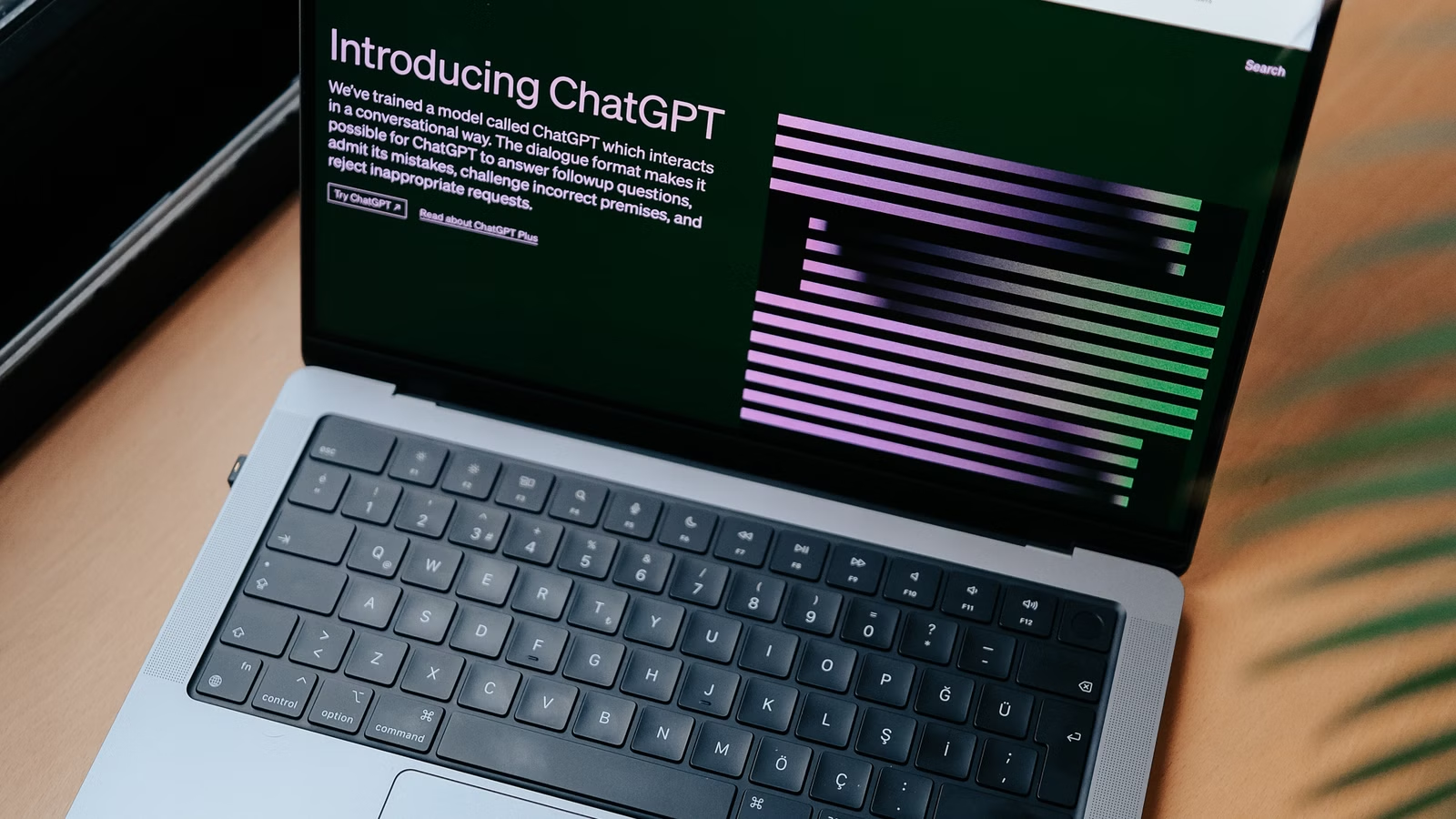 ChatGPT subscription plans on laptop