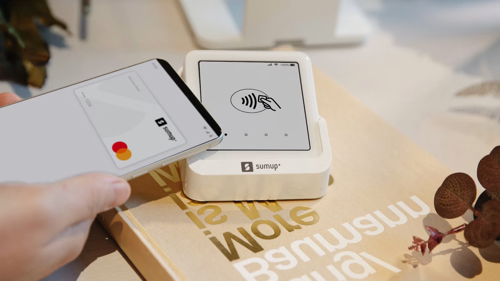 Foreign user paying with phone and credit card
