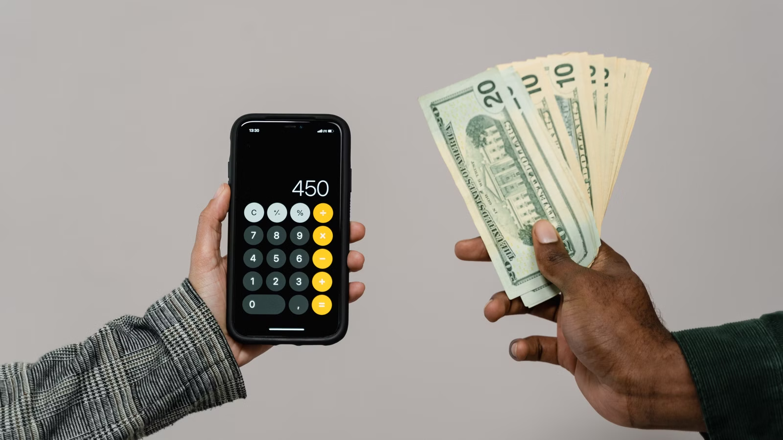 Exchange rate and transfer fee calculation