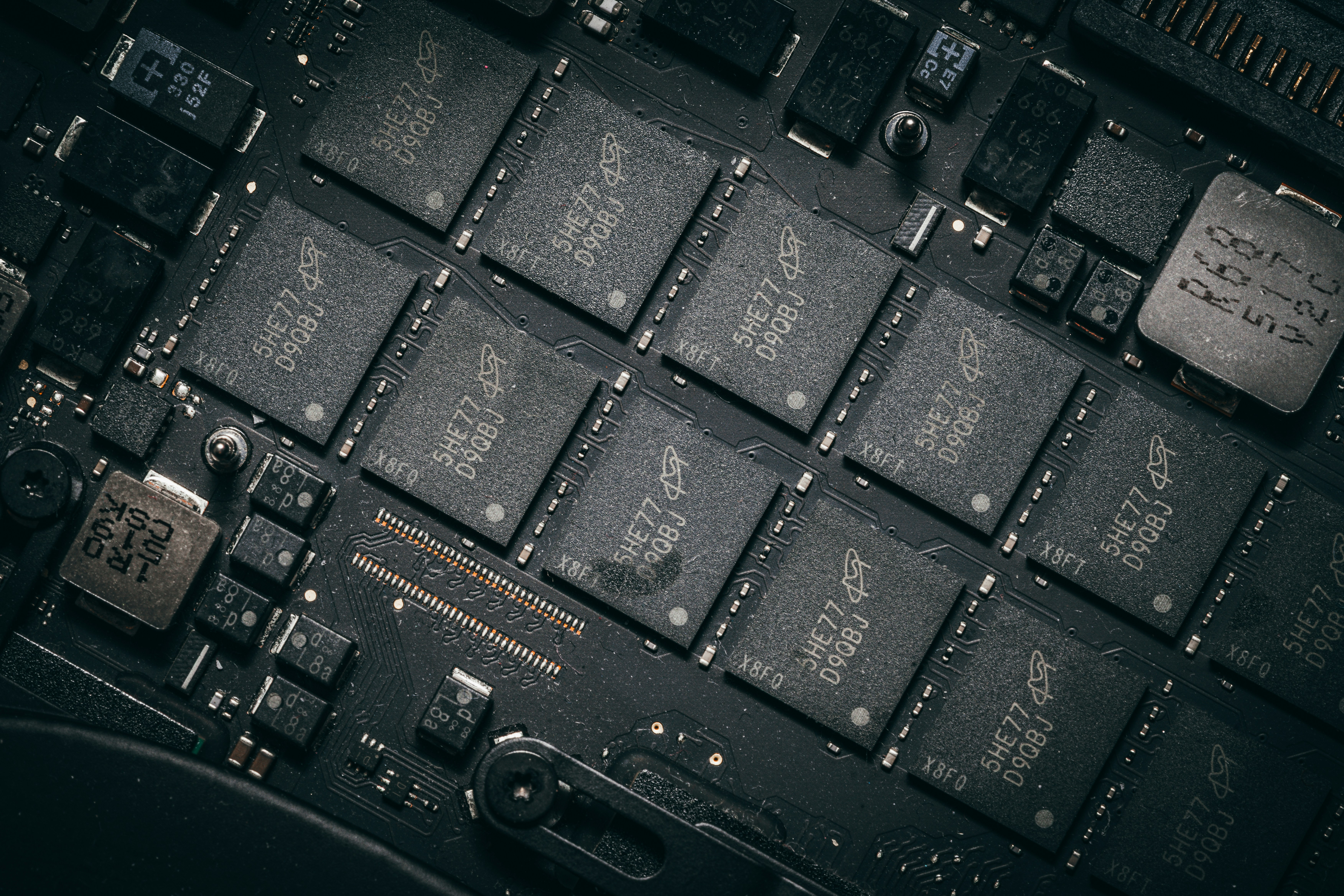 HBM, DRAM, and storage chip concept